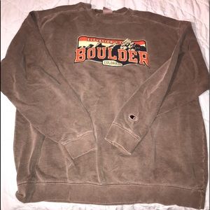 Boulder Colorado Champion Crew Neck Sweatshirt